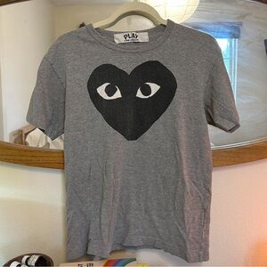 Grey PLAY Comme Des Garçons Tee
